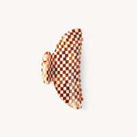 Midi Heirloom Claw in Tortoise Checker