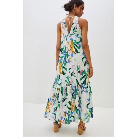 Belrose Eyelet Print Maxi Dress - Large