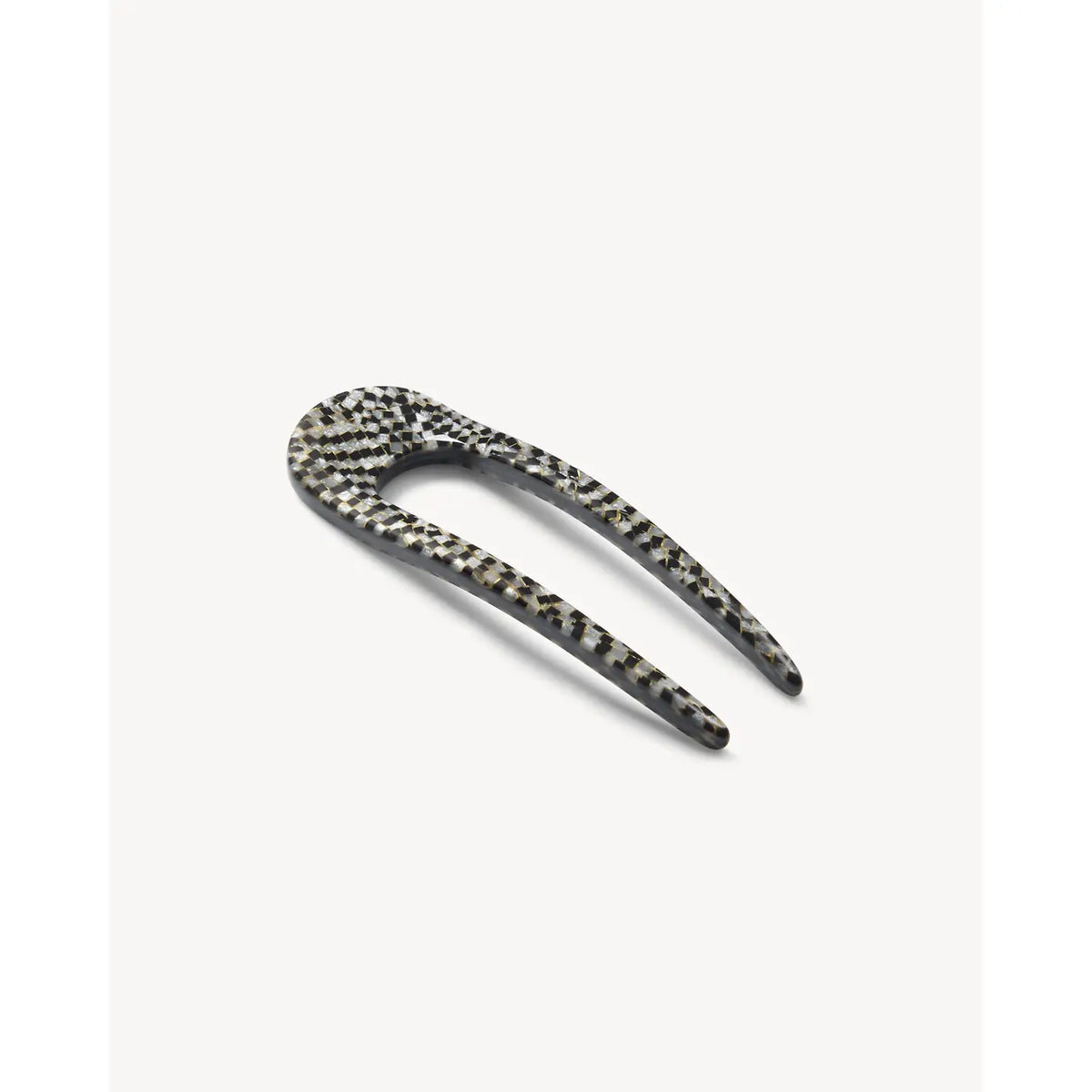 Mini French Hair Pin in Perle Noir