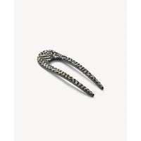 Mini French Hair Pin in Perle Noir