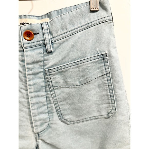 Cotton Japanese Twill Stewart Short in Light Blue - 2