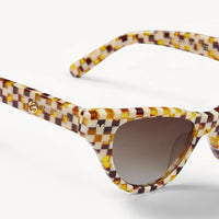Suzy Sunglasses in Tortoise Checker
