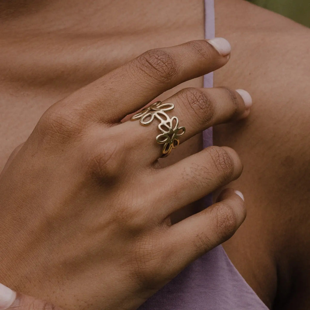 Posy Flower Statement Ring