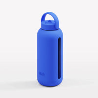 Glass Water Bottle - Cobalt