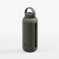 Glass Water Bottle - Moss