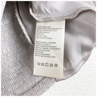 Cassandra Metallic Blouse in Pewter