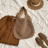 Summer Beach Woven Straw Shoulder Bag