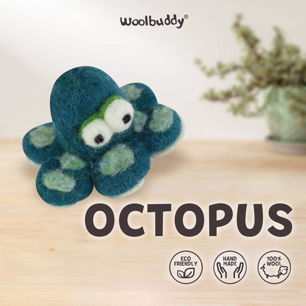 DIY Needle Felting Kit - Octopus