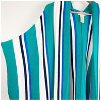 All I Need Striped Hooded Poncho 0/S