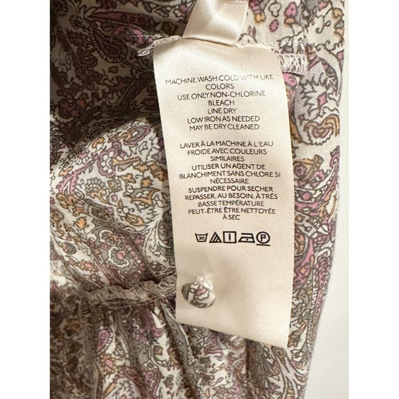 Calanthe Mini Shirt Dress in Neutral Motif - XS