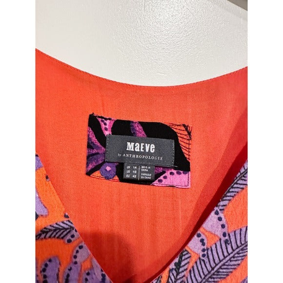 Macie Maxi Dress in Red Pattern - 10