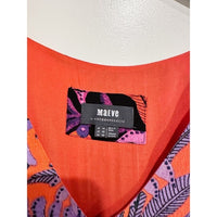 Macie Maxi Dress in Red Pattern - 10