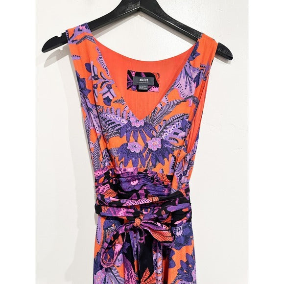 Macie Maxi Dress in Red Pattern - 10