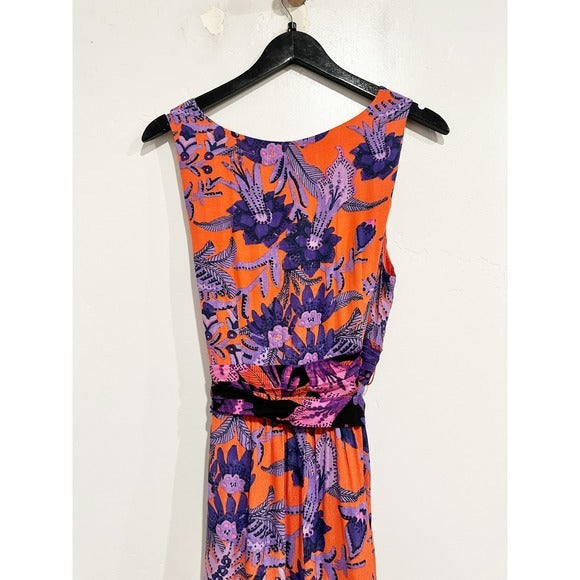 Macie Maxi Dress in Red Pattern - 10