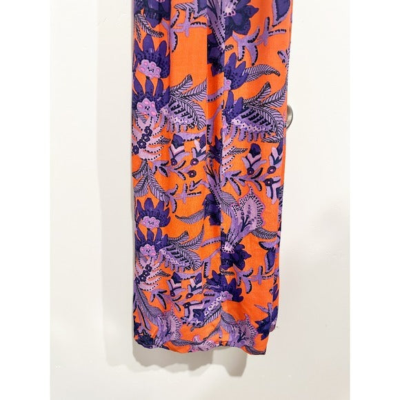 Macie Maxi Dress in Red Pattern - 10