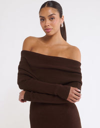 Winona Maxi Dress in Espresso