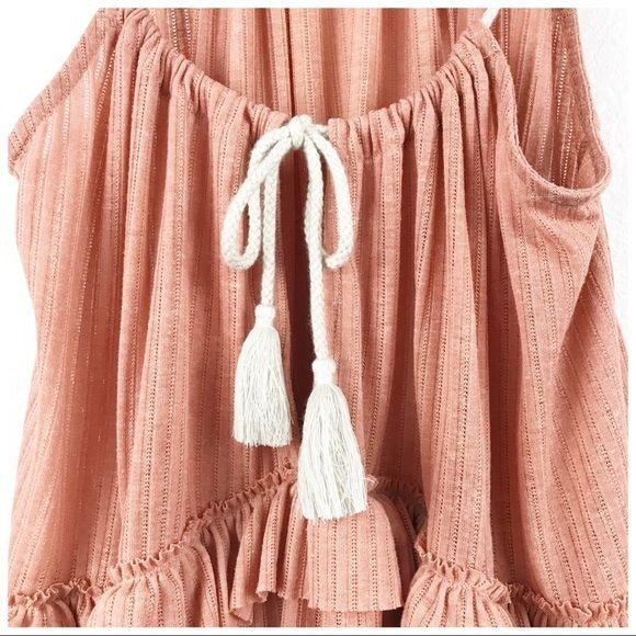 Rosaline Linen Blend Tunic Size XS