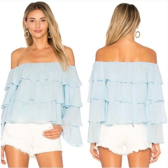 Lovers + Friends Zayn Top in Cherry Size Small