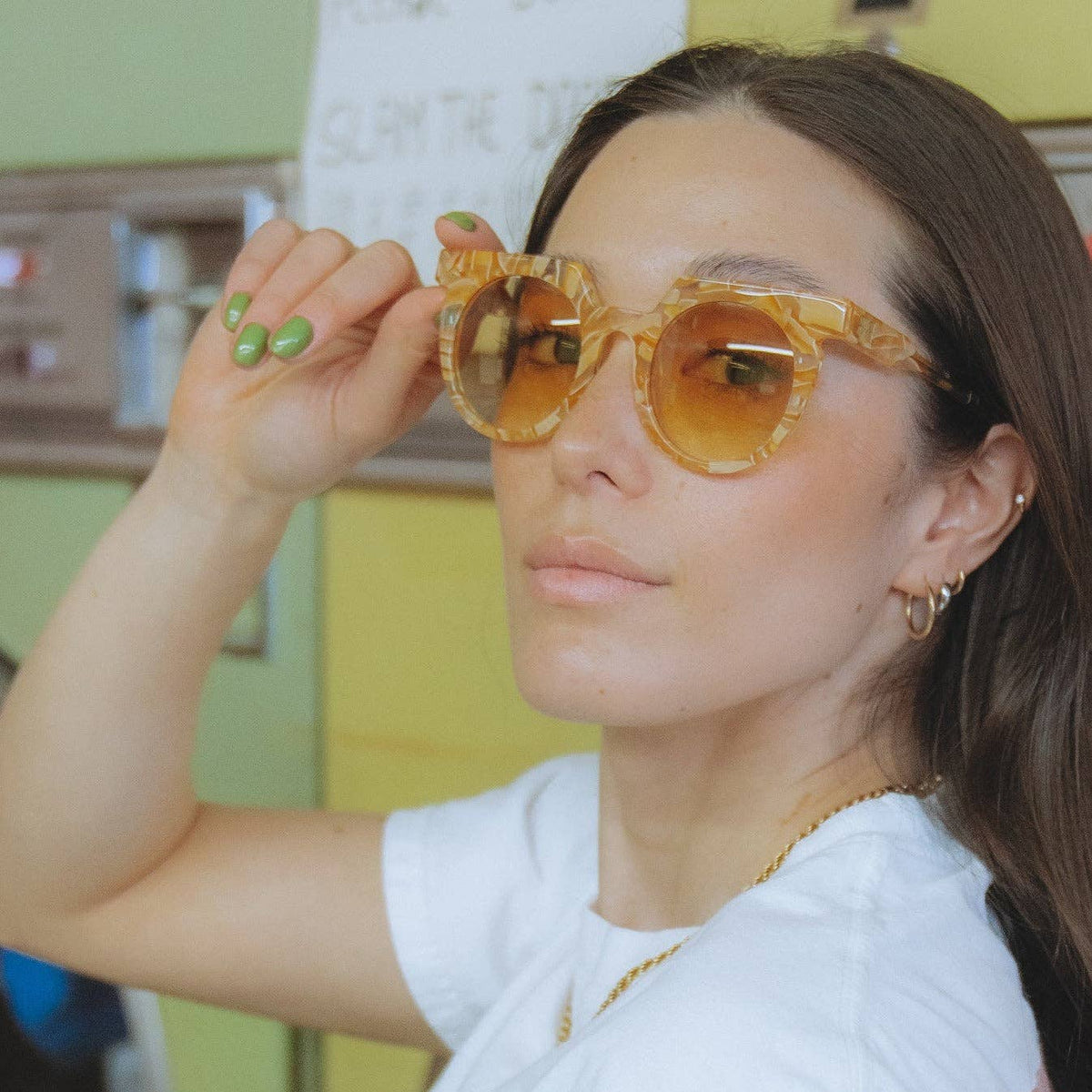 Gold Bloom Sunglasses