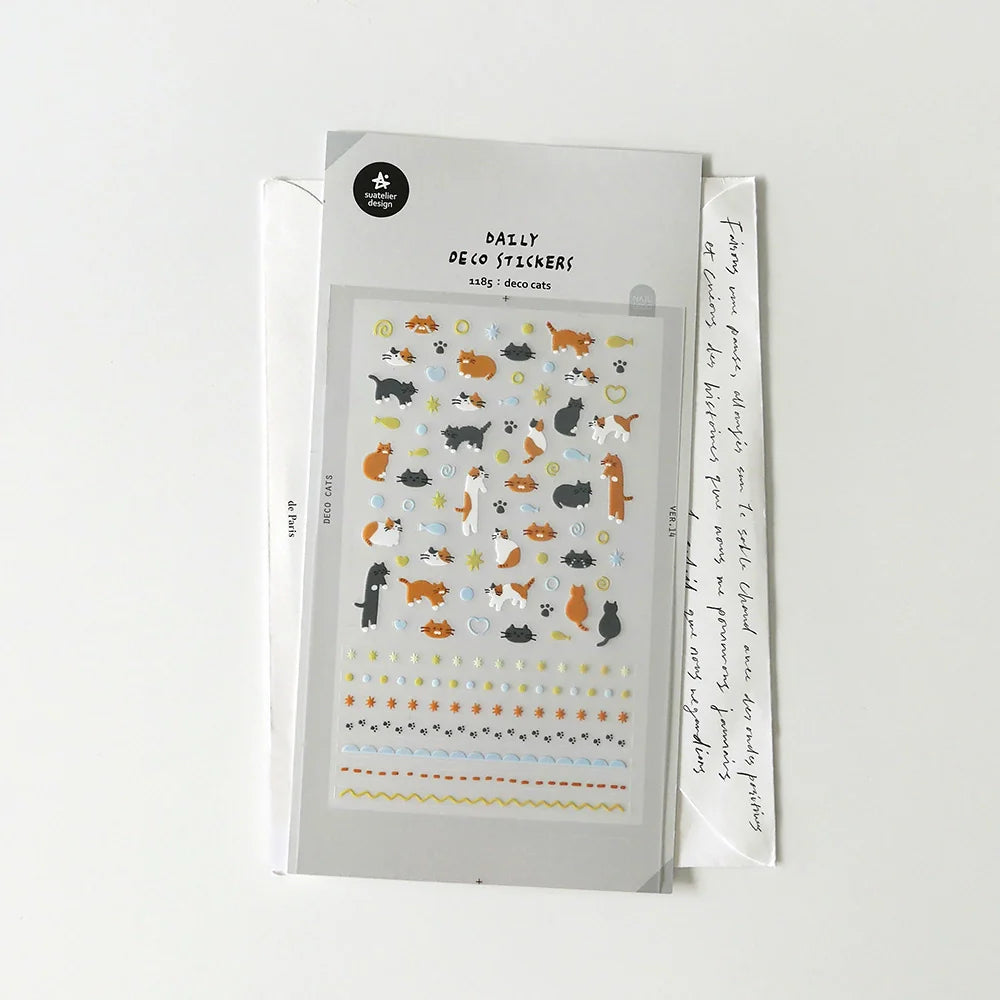 Deco Cats Sticker Sheet