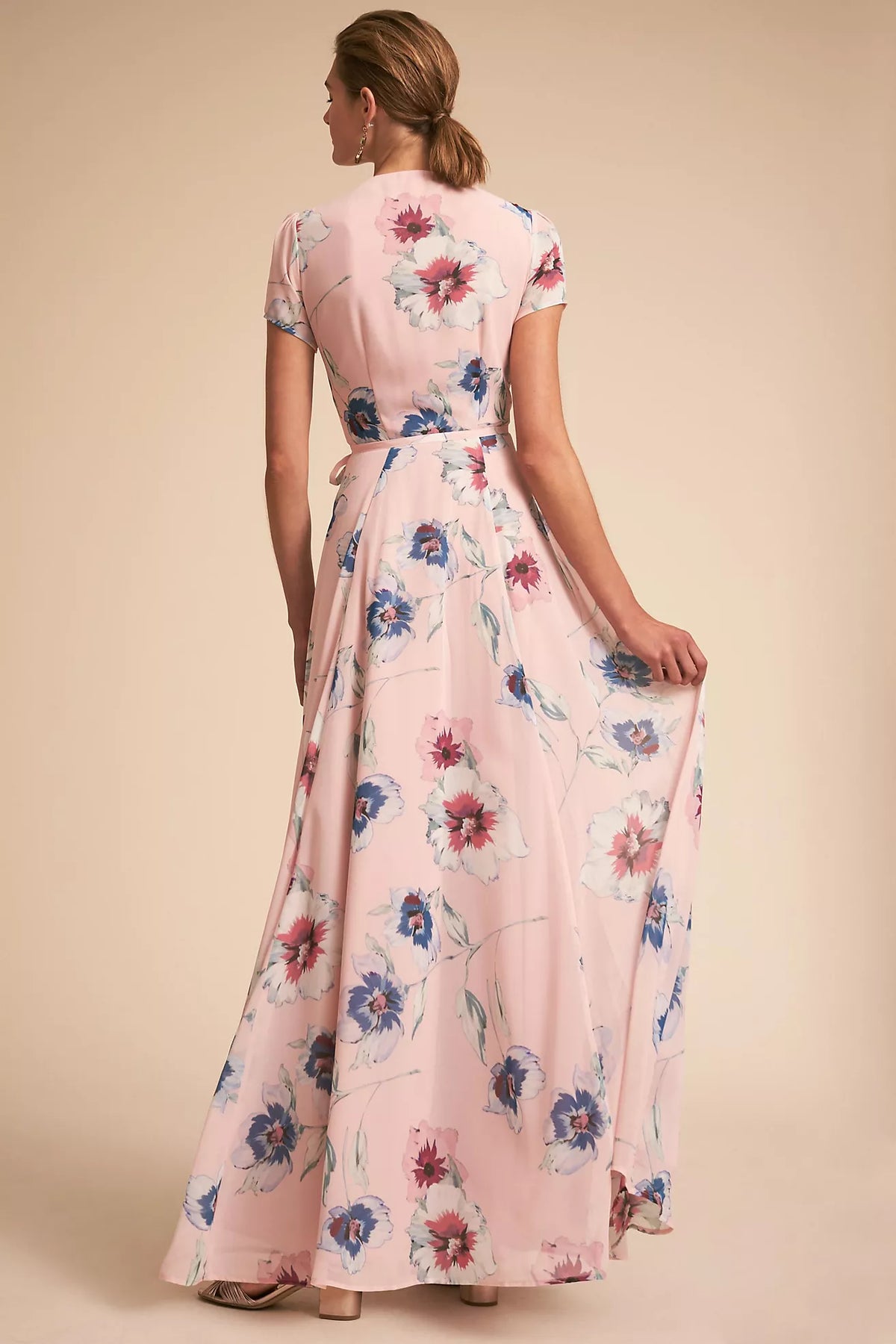 Floral Calypso Bridesmaid Maxi Dress Size Medium