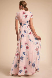 Floral Calypso Bridesmaid Maxi Dress Size Medium