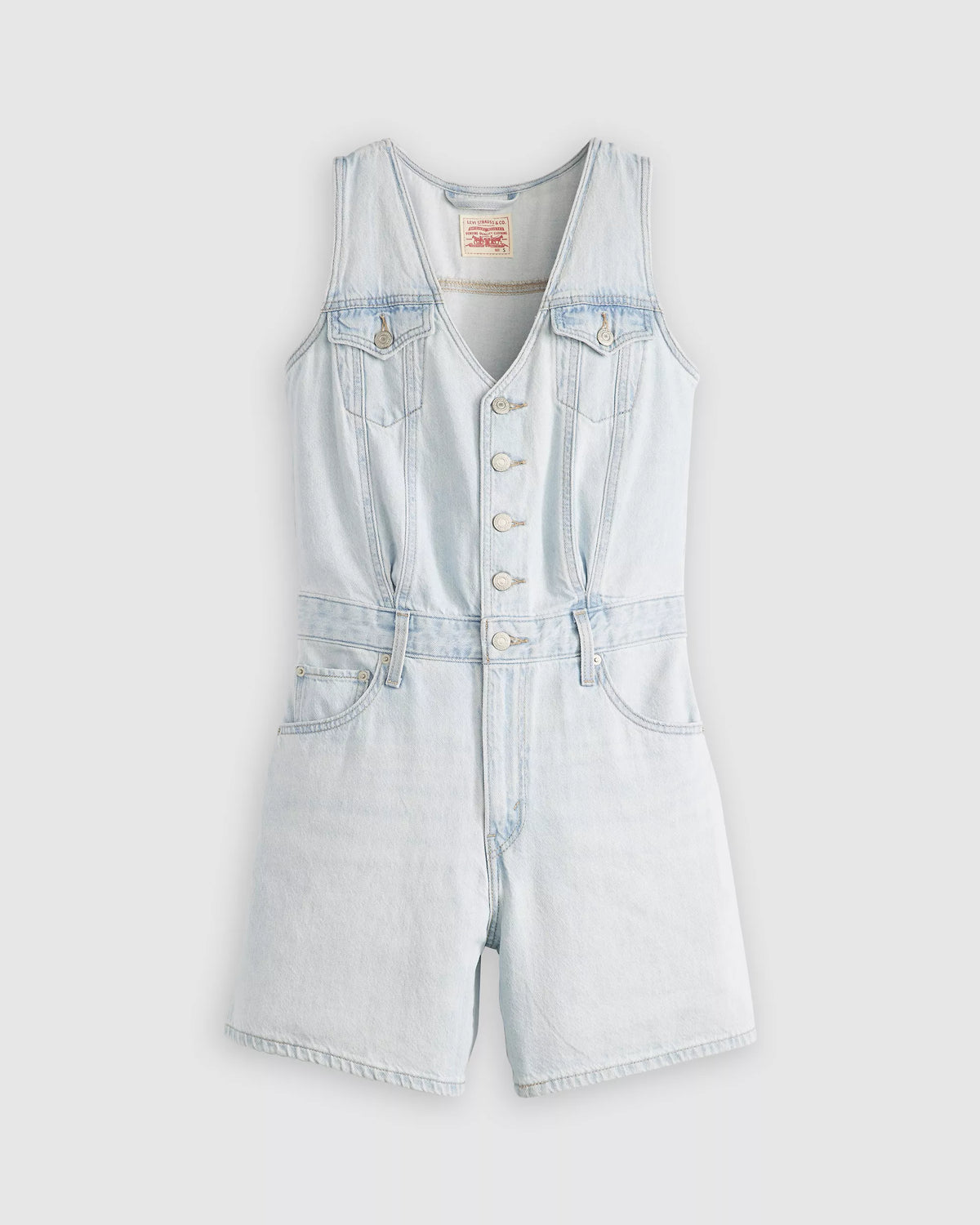 Vest Romper Lightwash