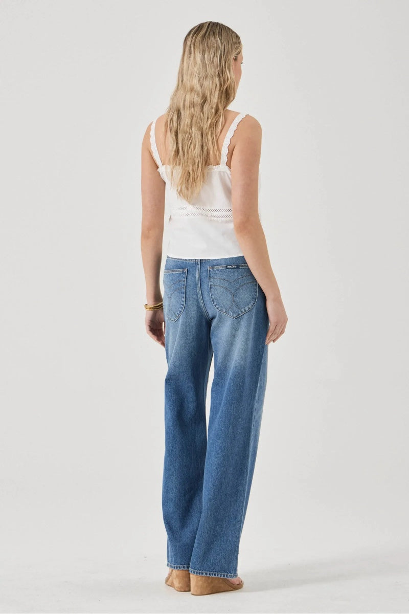 Stevie Relaxed Jean in Iris Blue