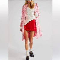 Pink Velvet Annalise Mini Skirt