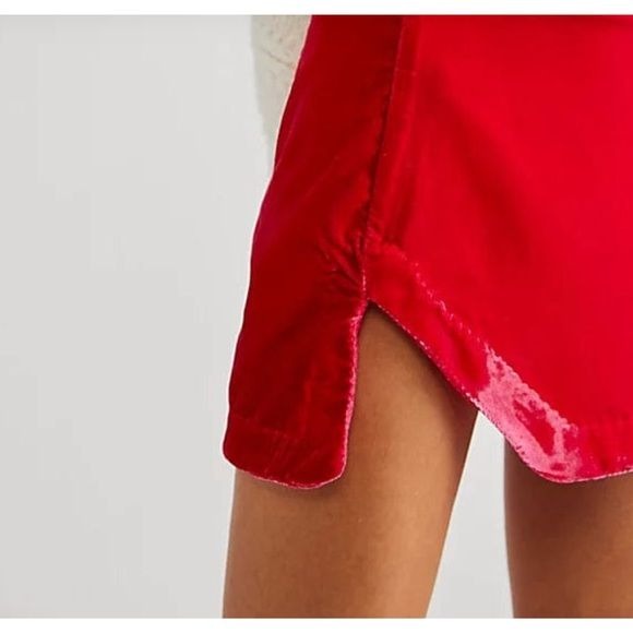 Pink Velvet Annalise Mini Skirt