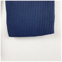 Ava Navy One Shoulder Sweater