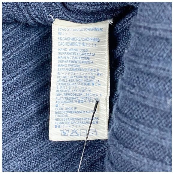 Ava Navy One Shoulder Sweater