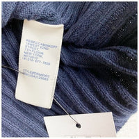 Ava Navy One Shoulder Sweater