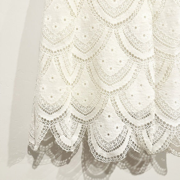 Sandra Mini Dress in White Size Medium