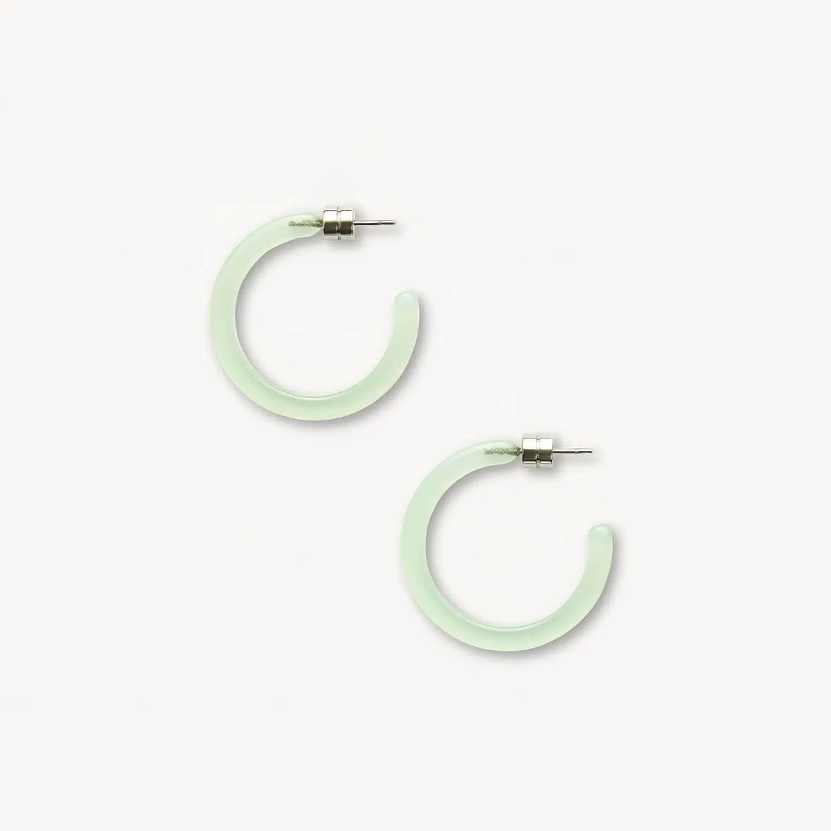 Mini Hoops in Sea Glass