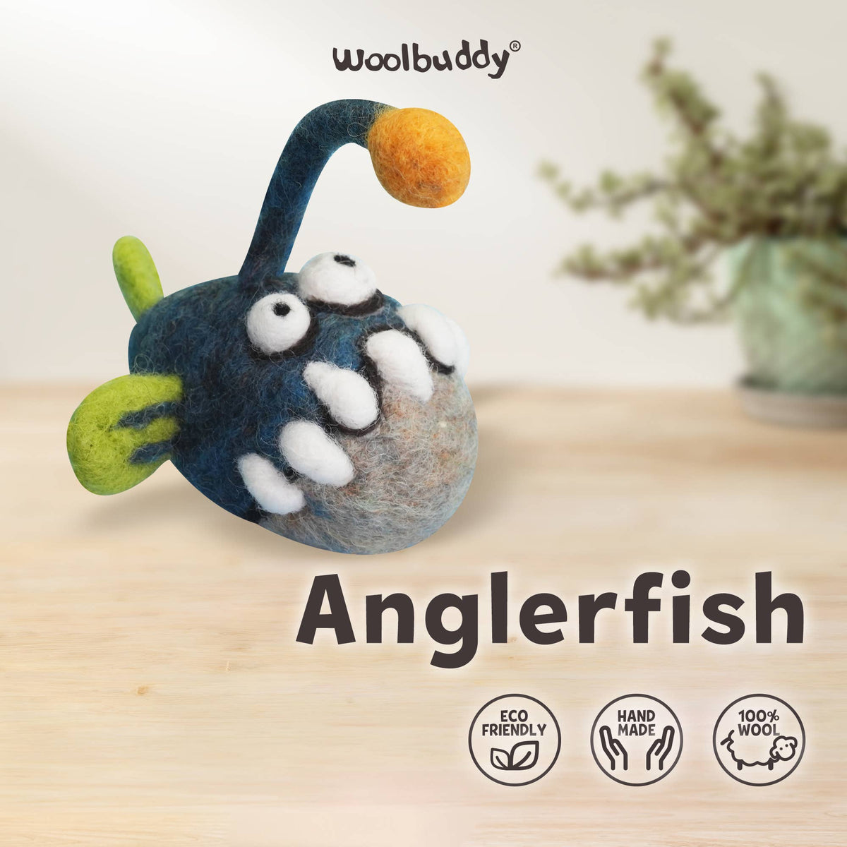 DIY Needle Felting Kit -Anglerfish