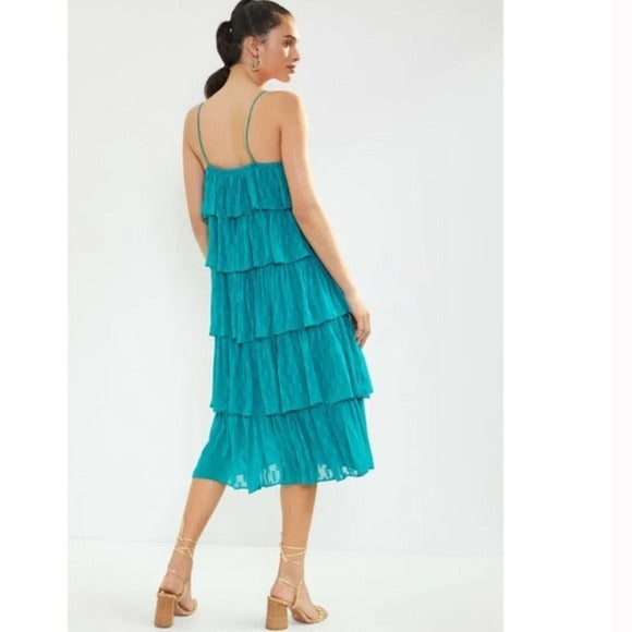 Tiered Ruffled Midi Dress