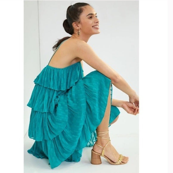 Tiered Ruffled Midi Dress