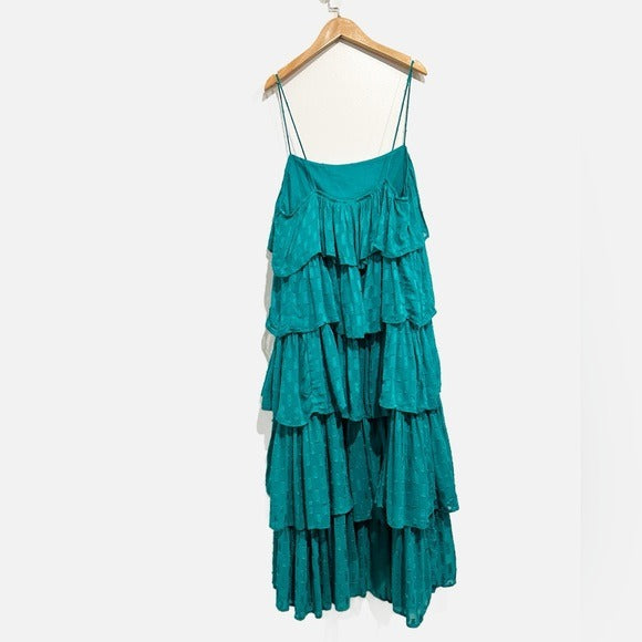 Tiered Ruffled Midi Dress
