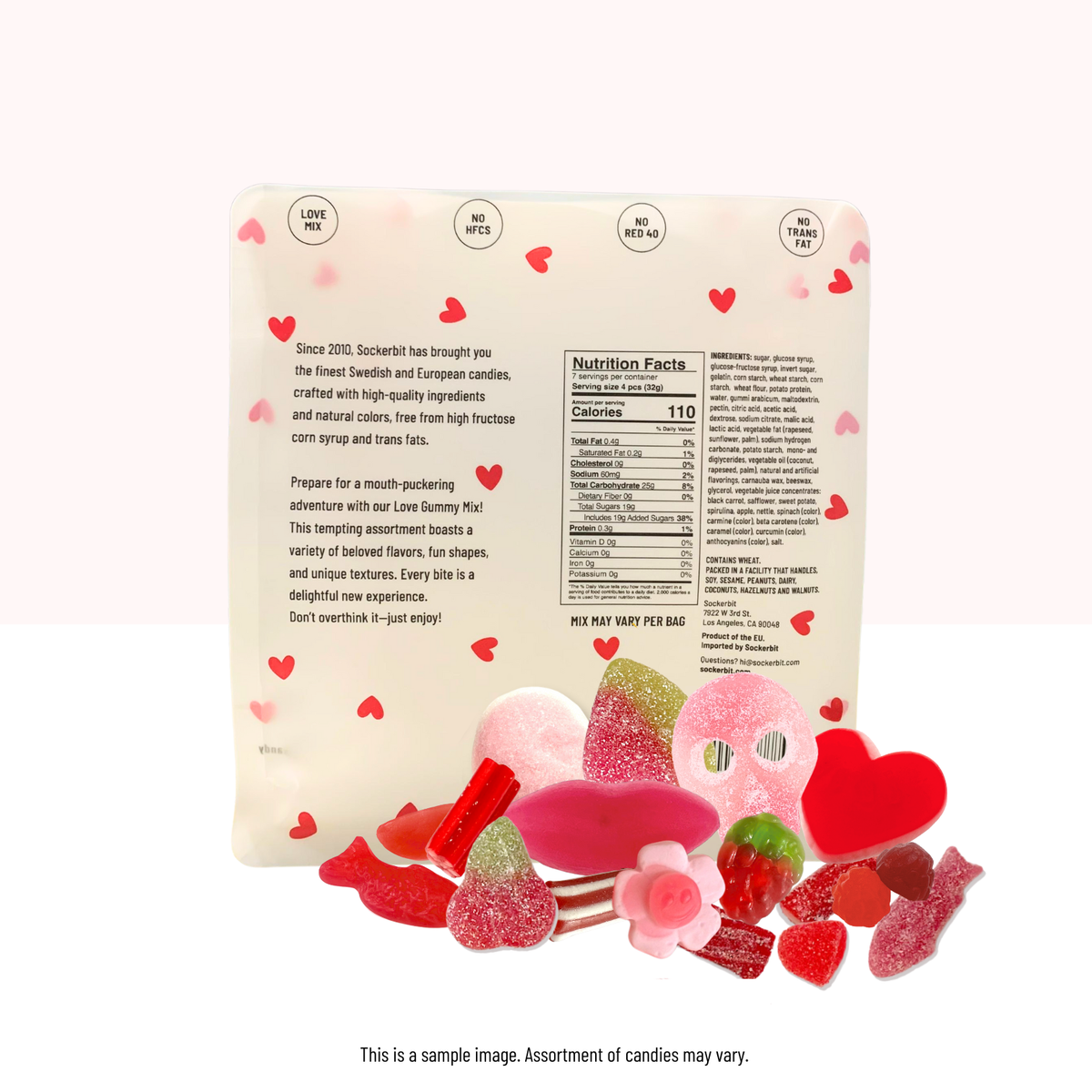 Love Gummy Mix Swedish Candy Bag 8oz