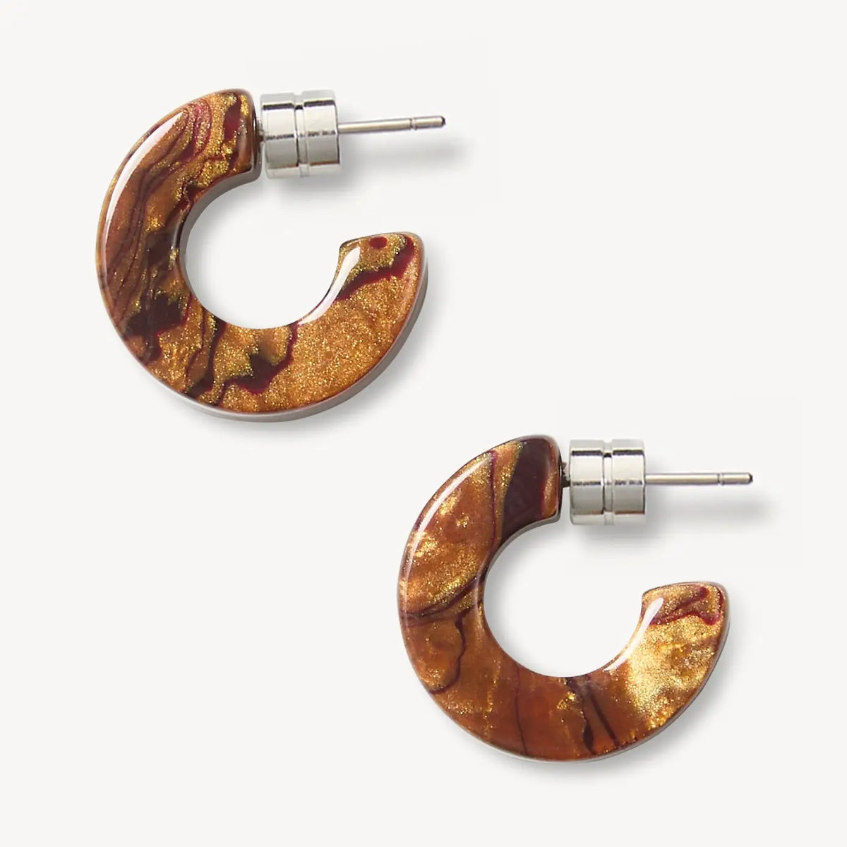 Muse Hoops in Bronze
