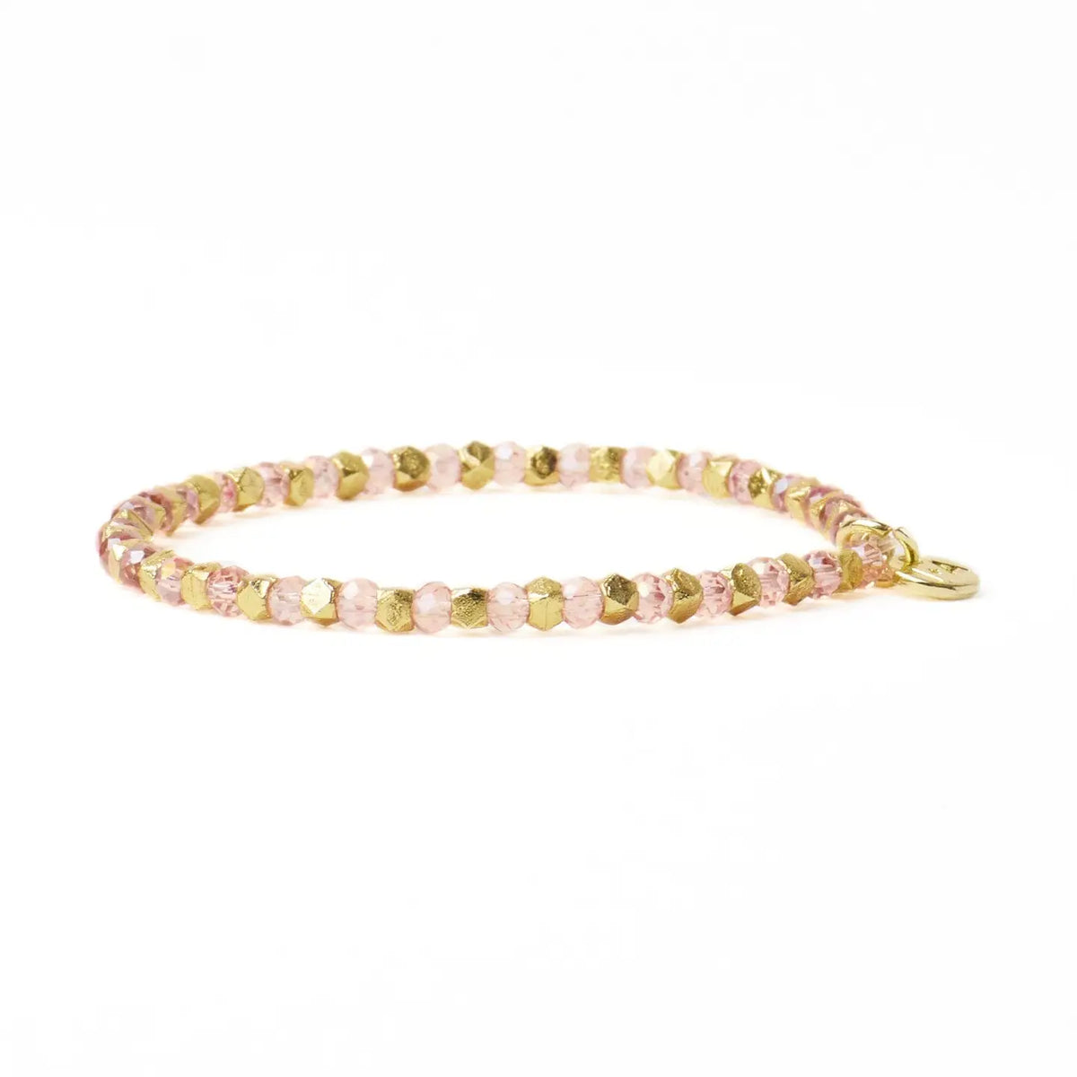 Louise Stretch Bracelet Blush + Gold
