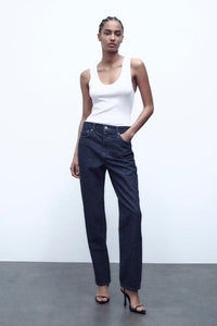 Dark Wash Relaxed Fit Jeans - 6