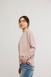 We The Free Nina Long-Sleeve Tee in Cashmere