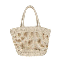 Simple Hollow Out Straw Woven Shoulder Bag