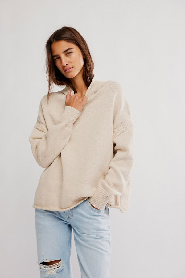 We the Free Torres Roll Neck in Sugar Swizzle