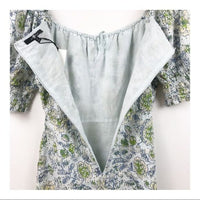 NWT Blue Eyelet Floral Dress Size Small