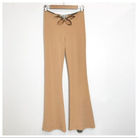 Tan Renalee Cut Out Flare Pants Size XS