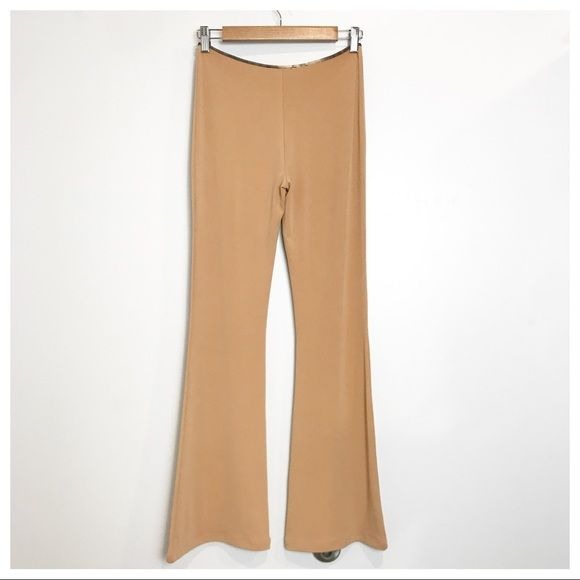 Tan Renalee Cut Out Flare Pants Size XS