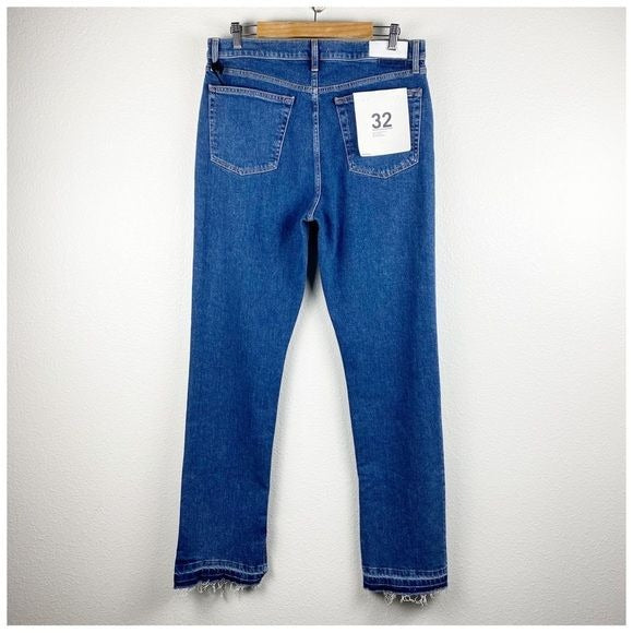 70s High Rise Skinny Boot in Western Rinse Size 32